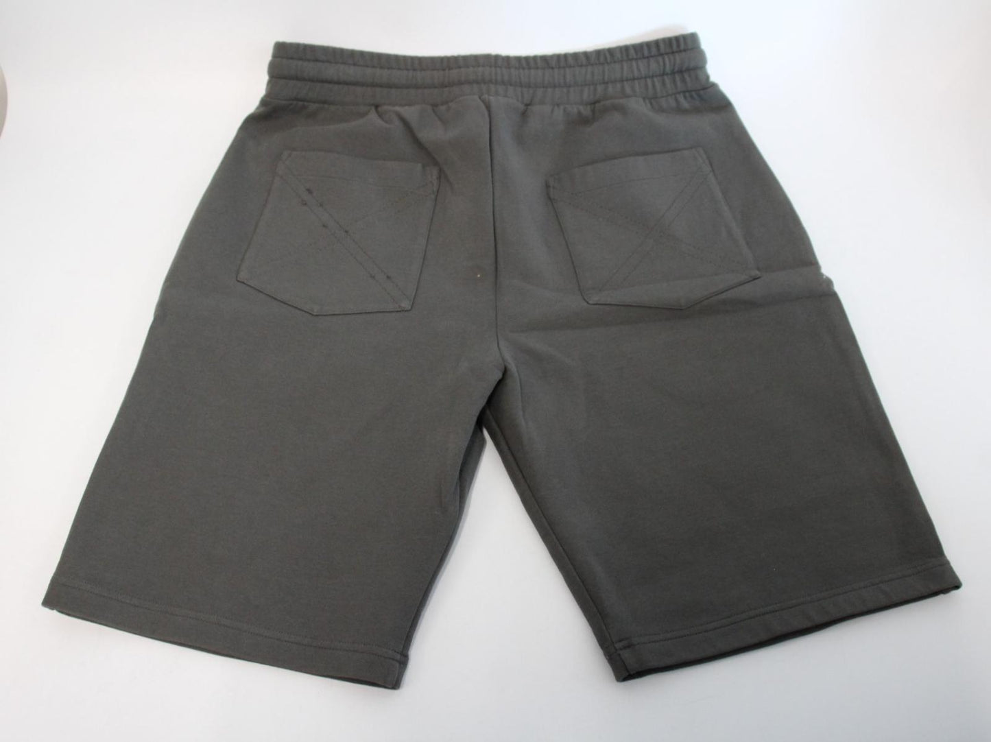 KENZO Men's Grey Cotton Blend Drawstring Waist Zip Fly Shorts Size M NEW