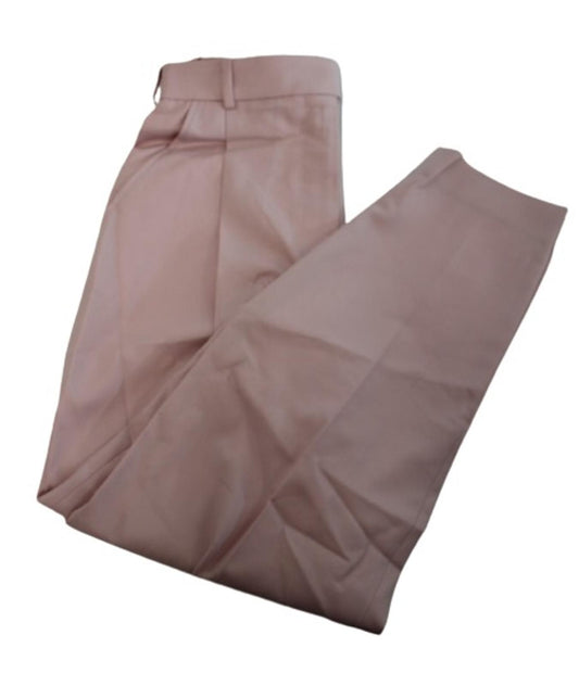 ALEXANDER MCQUEEN Ladies Ice Pink Wool Regular Fit Trousers IT40 UK8 NEW