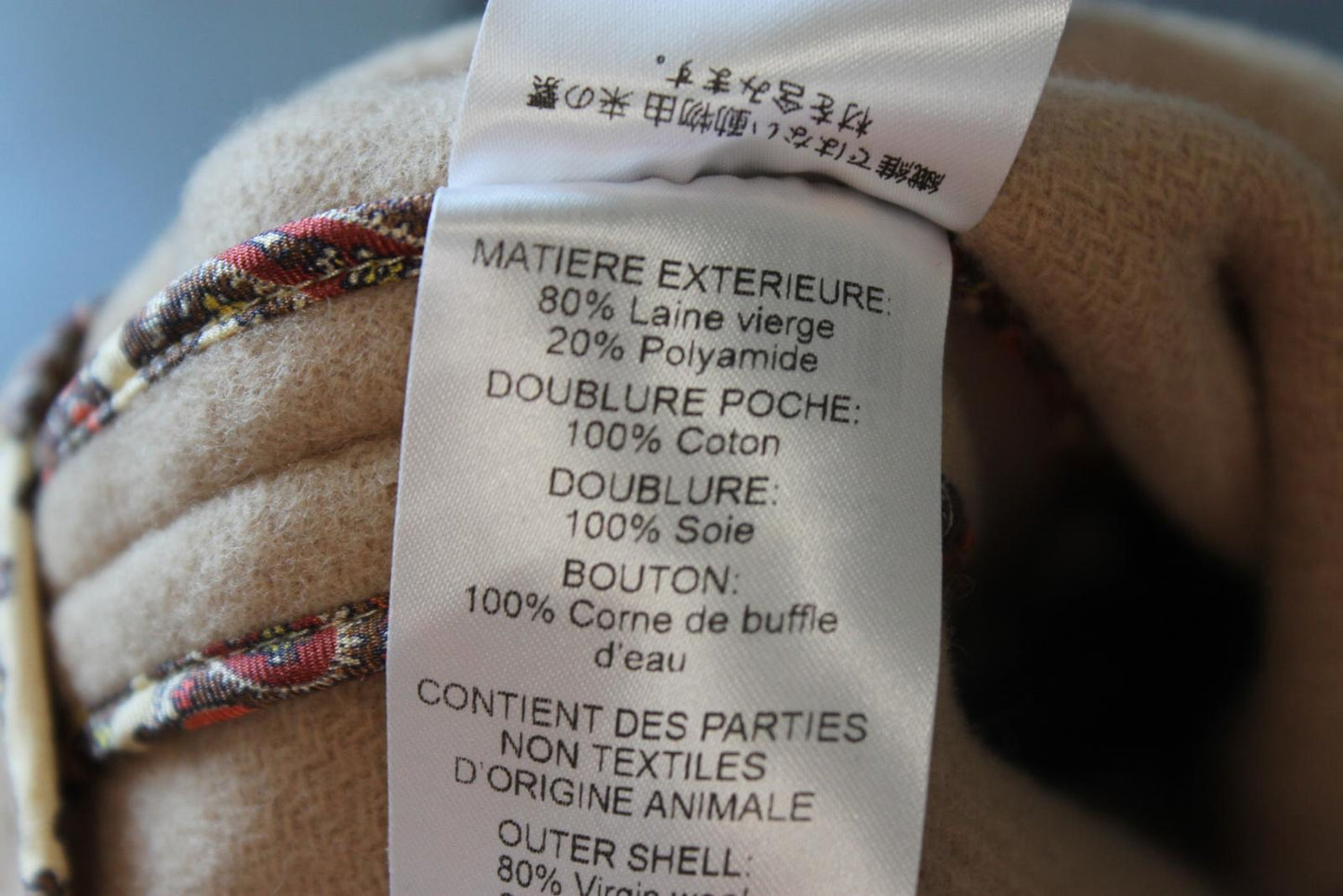 CHLOE Ladies Pearl Beige Cappa Short Cape Buttoned Jacket EU36 UK8 BNWT