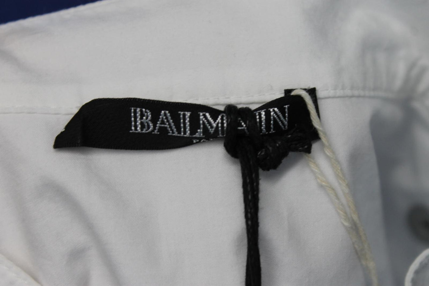 BALMAIN Ladies White Cotton Button Down Chemise Shirt EU36 UK8 BNWT