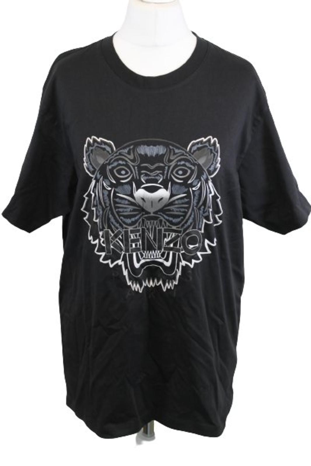 KENZO Ladies Black Cotton Short Sleeve Gradient Tiger Classic T-Shirt M BNWT