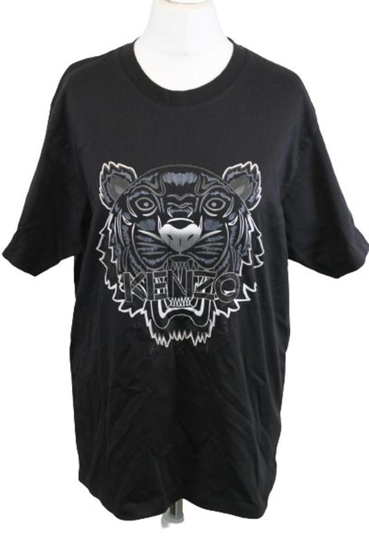 KENZO Ladies Black Cotton Short Sleeve Gradient Tiger Classic T-Shirt M BNWT