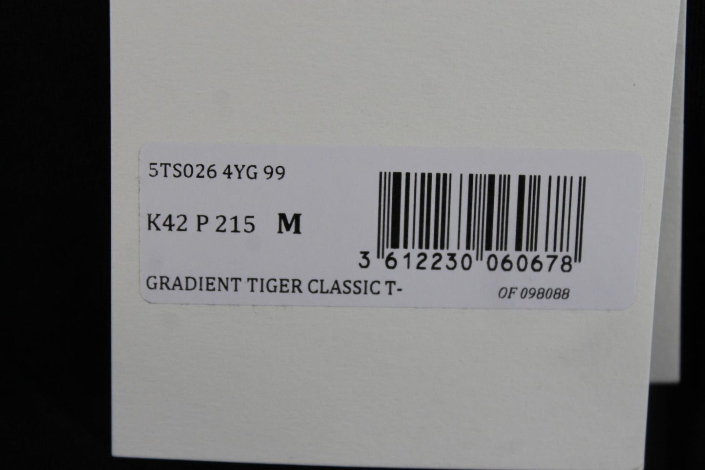 KENZO Ladies Black Cotton Short Sleeve Gradient Tiger Classic T-Shirt M BNWT