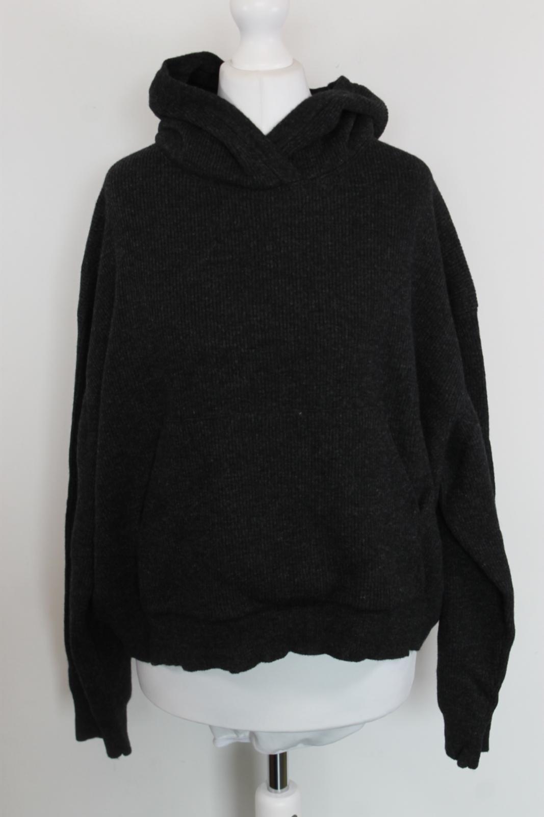 NANUSHKA Ladies Black Merino Wool/Cashmere Blend Knit Hoodie Size M BNWT