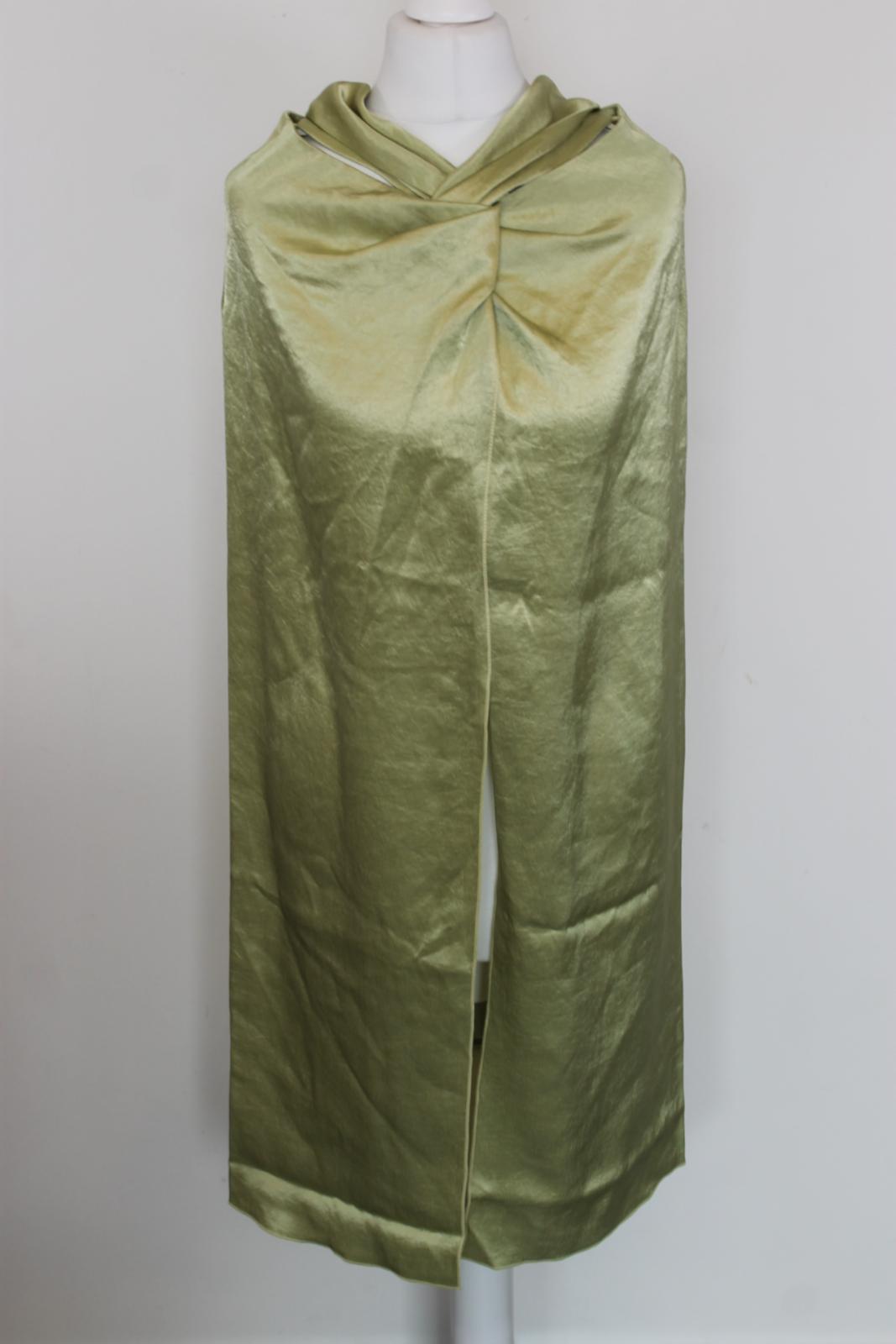 NANUSHKA Ladies Lime Green Satin Sarong Skirt Dress Size XS BNWT