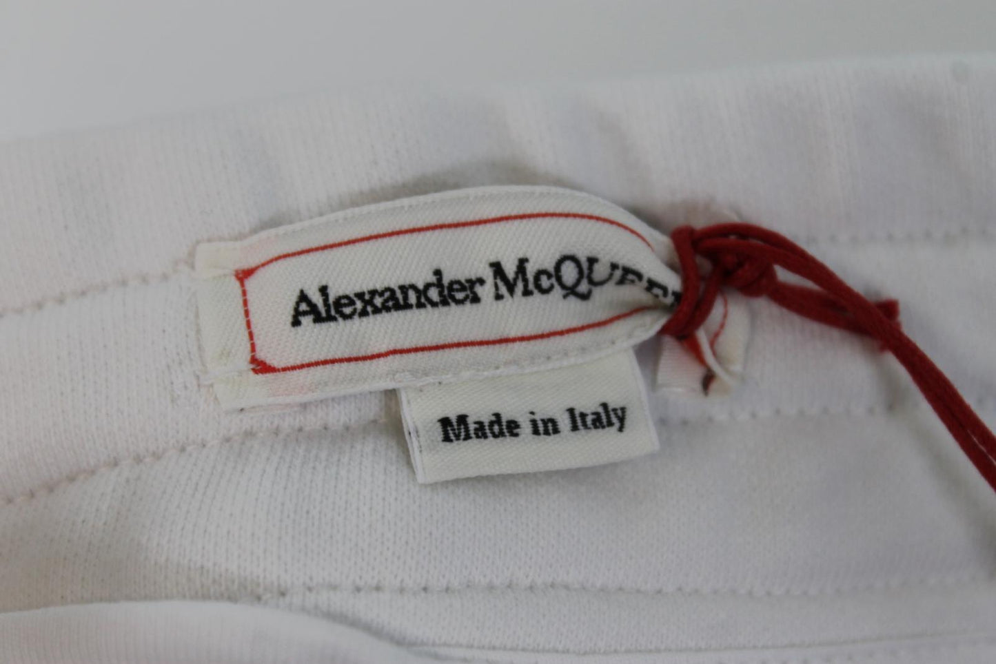 ALEXANDER MCQUEEN Men's White Cotton Printed Sweat Jogger Trousers Size M BNWT