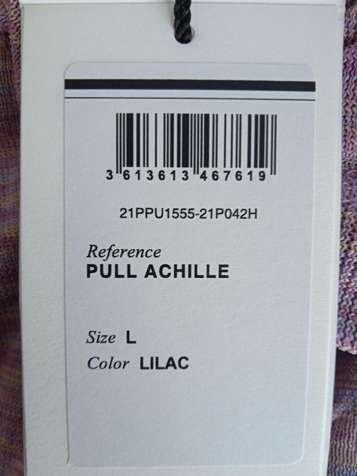 ISABEL MARANT Men's Purple Short Sleeve Pullover Achille Jumper Size L NEW