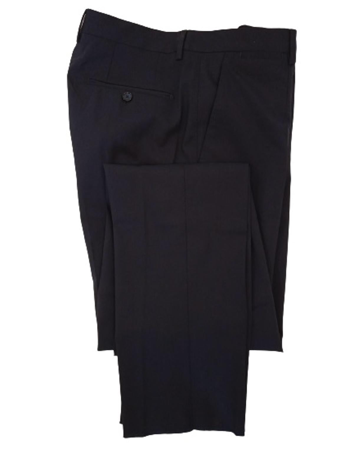 DOLCE & GABBANA Men's Navy Blue Wool Blend Classic Suit Trousers IT52 UK42 NEW