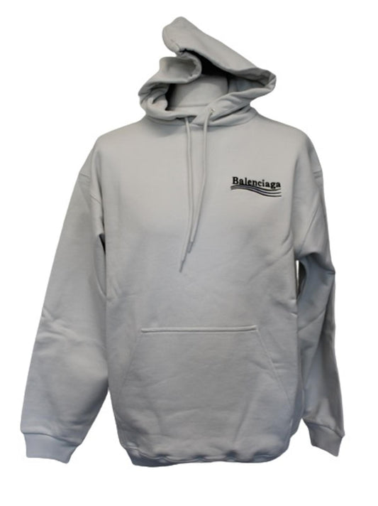 BALENCIAGA Unisex Wardrobe Off White Logo Pullover Oversized Hoodie S BNWT