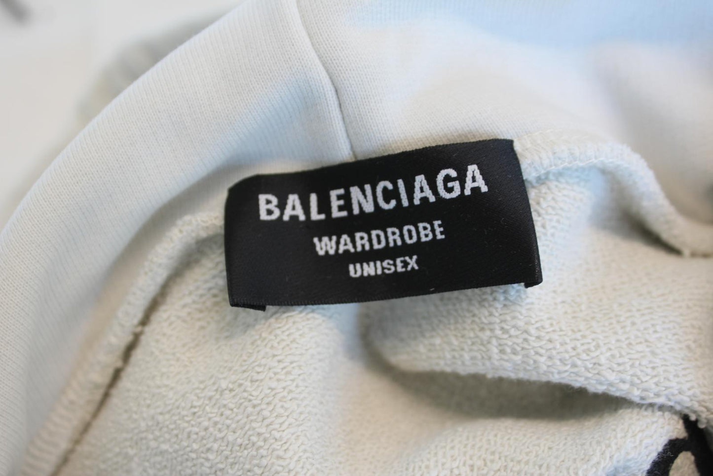 BALENCIAGA Unisex Wardrobe Off White Logo Pullover Oversized Hoodie S BNWT