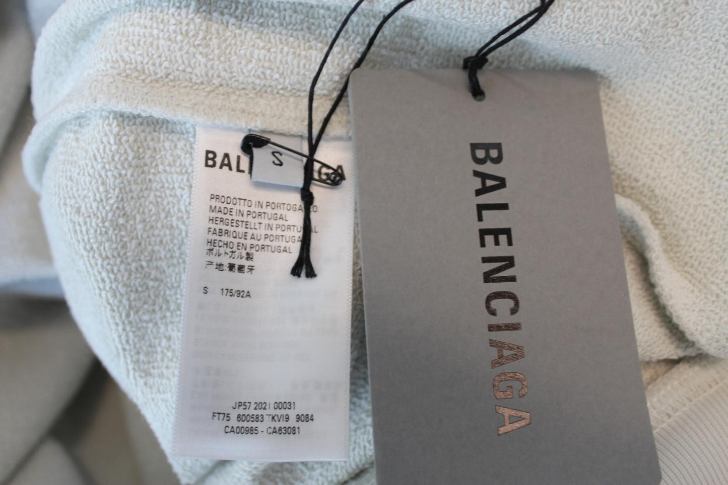 BALENCIAGA Unisex Wardrobe Off White Logo Pullover Oversized Hoodie S BNWT