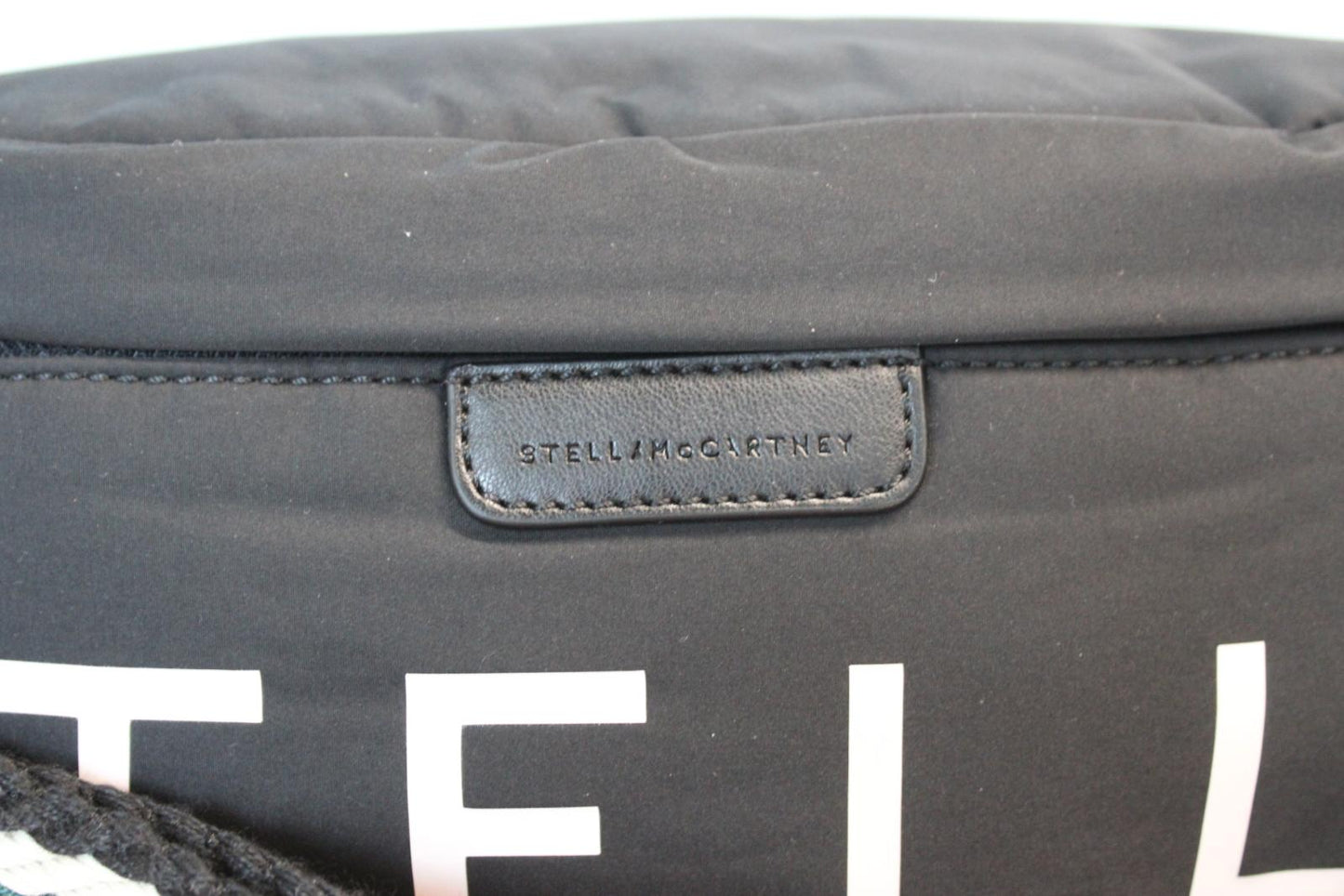 STELLA MCCARTNEY Ladies Falabella Black Multi Zip Go Eco Padded Belt Bag NEW