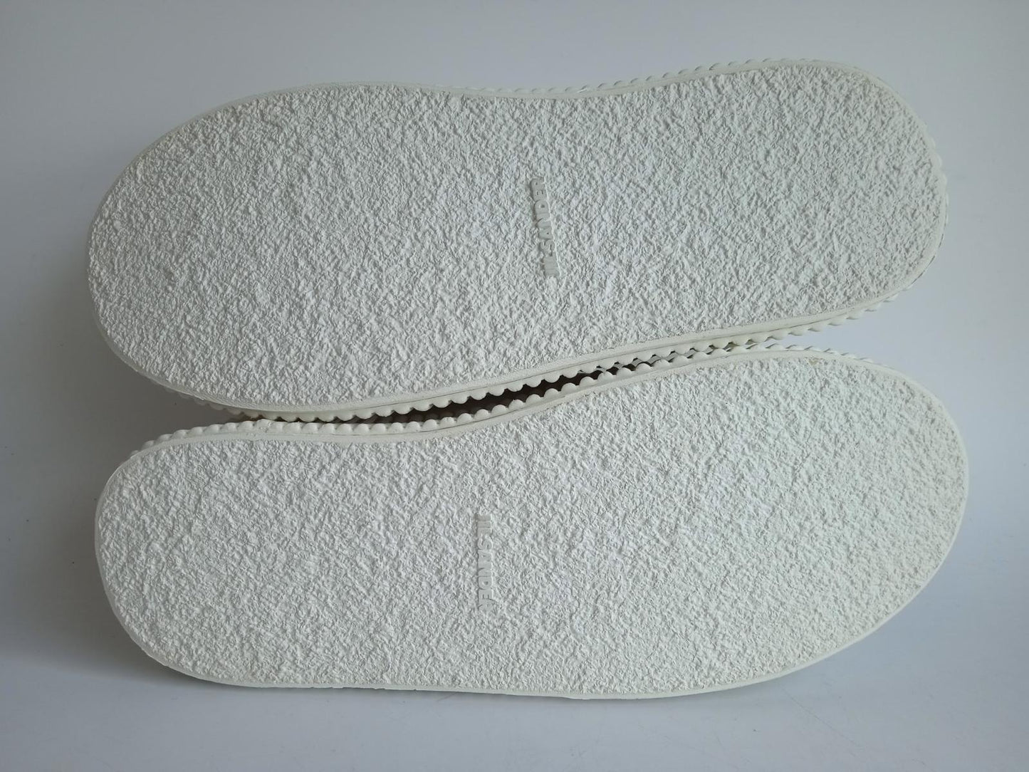 JIL SANDER Ladies White Leather Lace-Up Low-Top Platform Trainers EU39 UK6 NEW