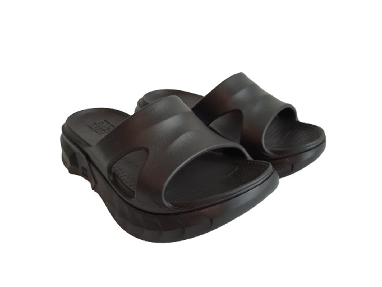 GIVENCHY Ladies Black Open-Toe Slip-On Marshmallow Sandals Size IT35 UK2 NEW