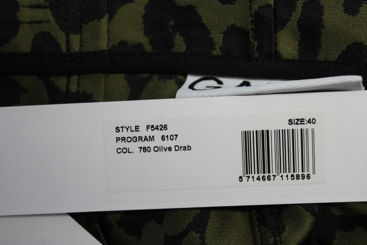 GANNI Ladies F5426 Olive Drab Green Black Leopard Print Skirt EU40 UK12 BNWT