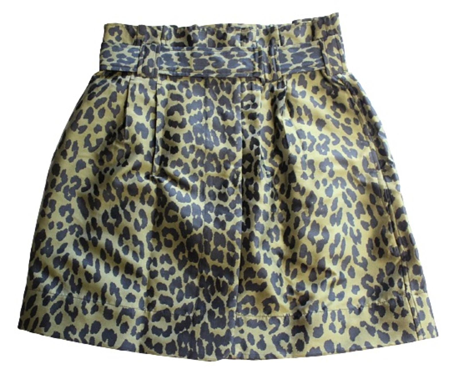 GANNI Ladies F5426 Olive Drab Green Black Leopard Print Skirt EU36 UK8 –  Fashion Outlet by Stuff U Sell