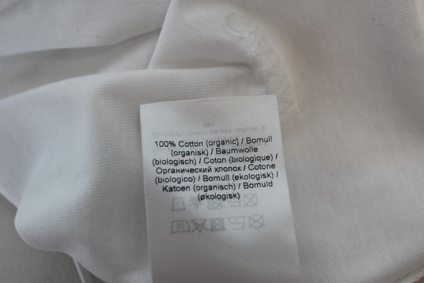 GANNI Ladies T2724 Bright White Cotton 3/4 Sleeve Oversized T-Shirt 2XS/XS BNWT