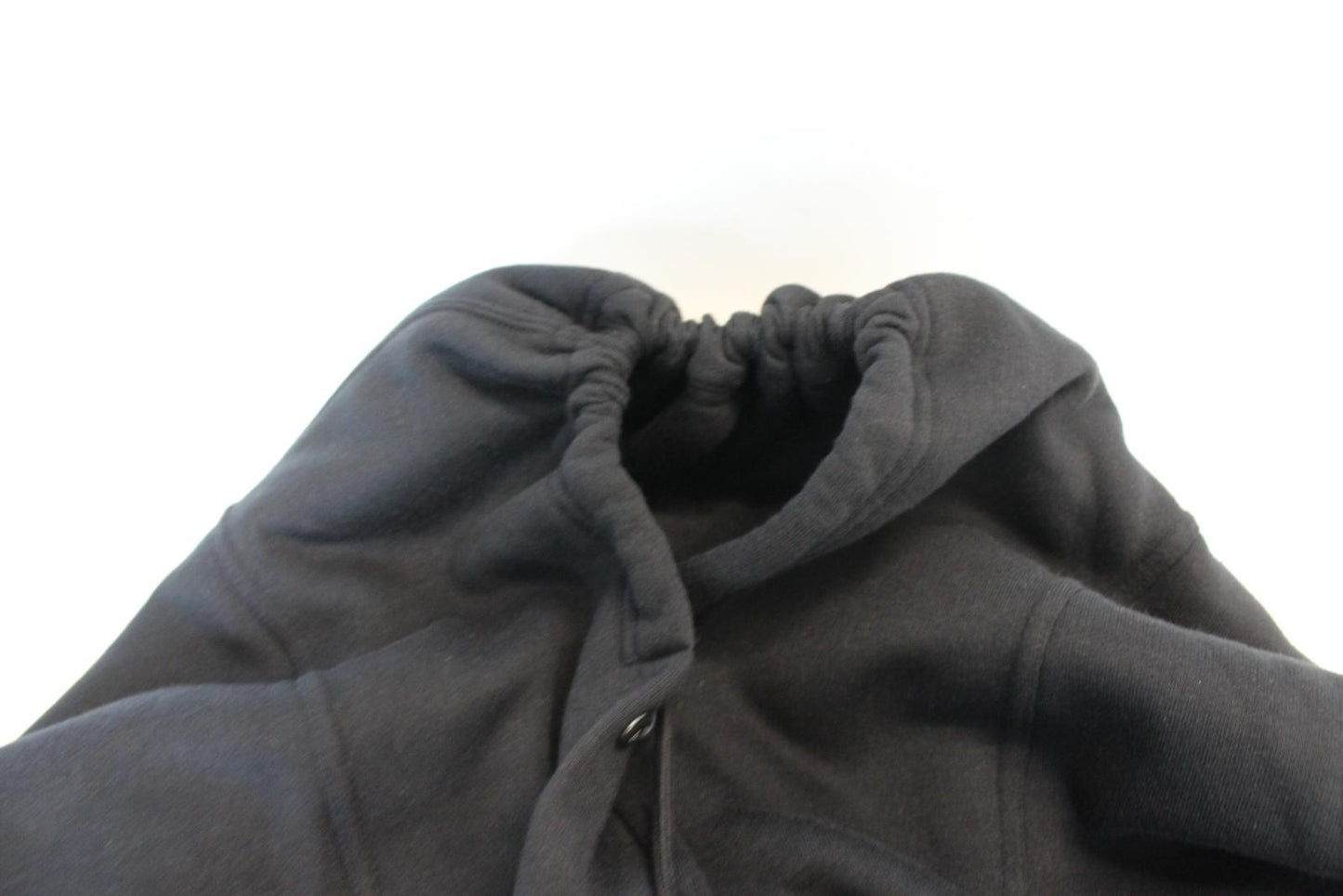 BALENCIAGA Ladies Black Drawstring Stud Button Wrap Poncho Scarf Size S BNWT