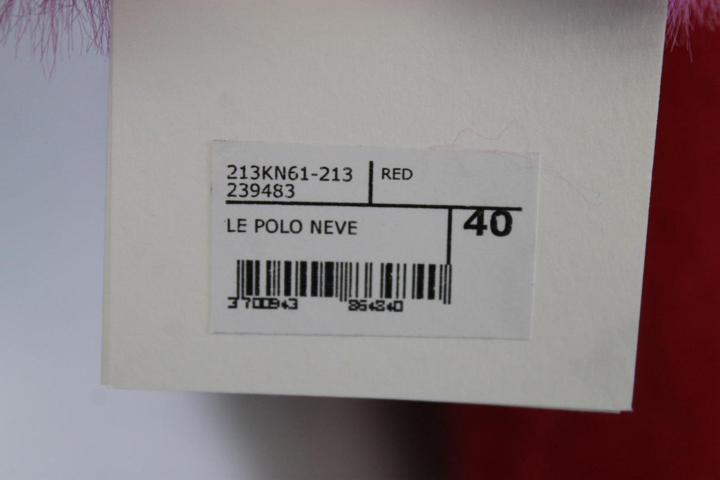 JACQUEMUS Ladies Red Le Polo Neve Fluffy Long Sleeve Jumper EU40 UK12 BNWT