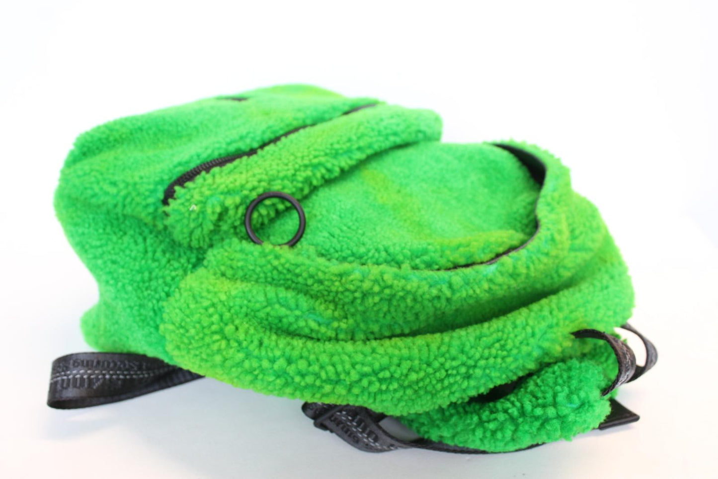 OFF-WHITE Men's Green Zip Fuzzy Fur Binder Mini Backpack Bag 23 x 30 x 12cm NEW