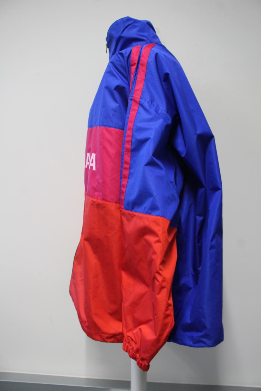 BALENCIAGA Ladies Multicoloured Oversized Colour-Block Shell Jacket M NEW