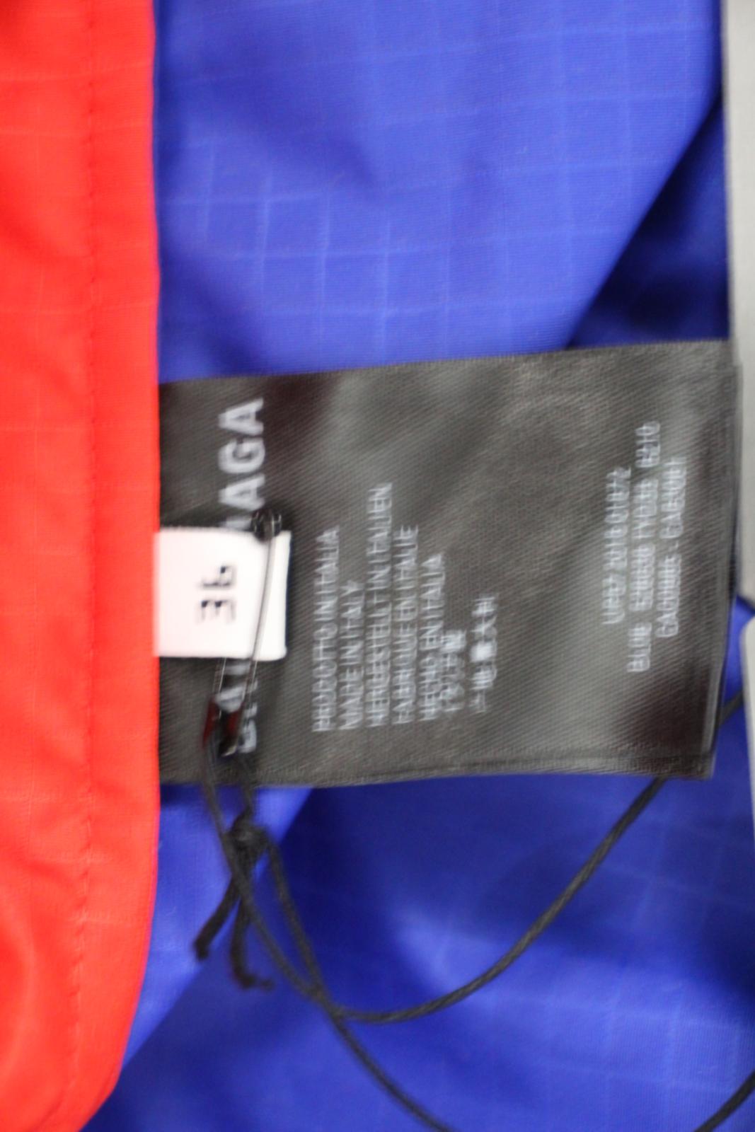 BALENCIAGA Ladies Multicoloured Oversized Colour-Block Shell Jacket M NEW