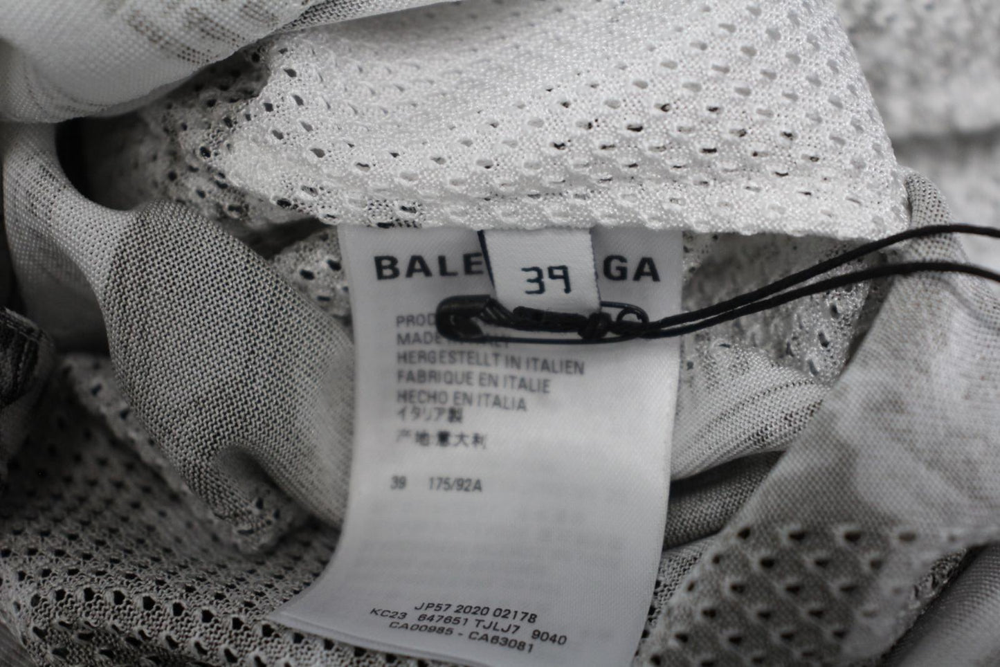 BALENCIAGA Men's Black & White Newspaper Print Oversized Shirt Size EU39/M NEW
