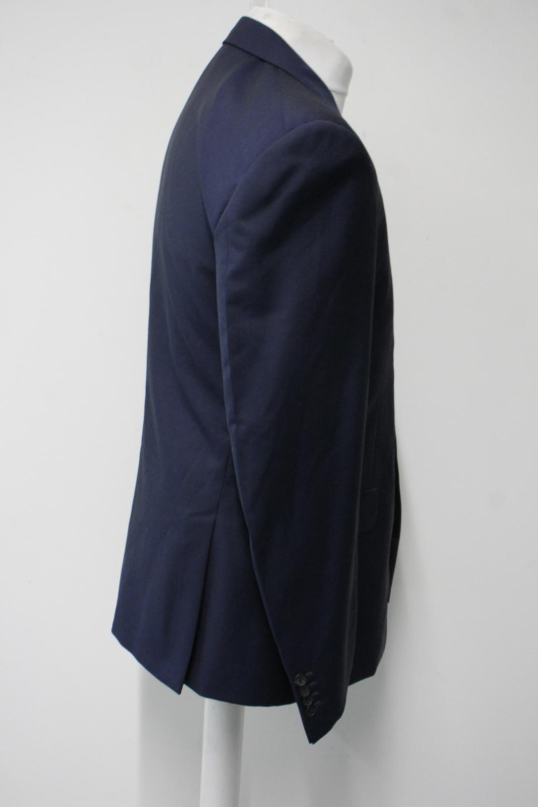 PRADA Men's Navy Blue Wool Mohair Blend Single Breasted Blazer IT52 UK42 NEW
