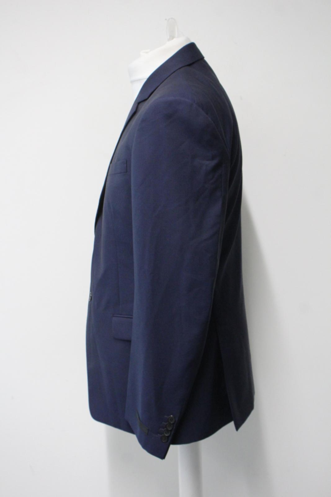 PRADA Men's Navy Blue Wool Mohair Blend Single Breasted Blazer IT52 UK42 NEW