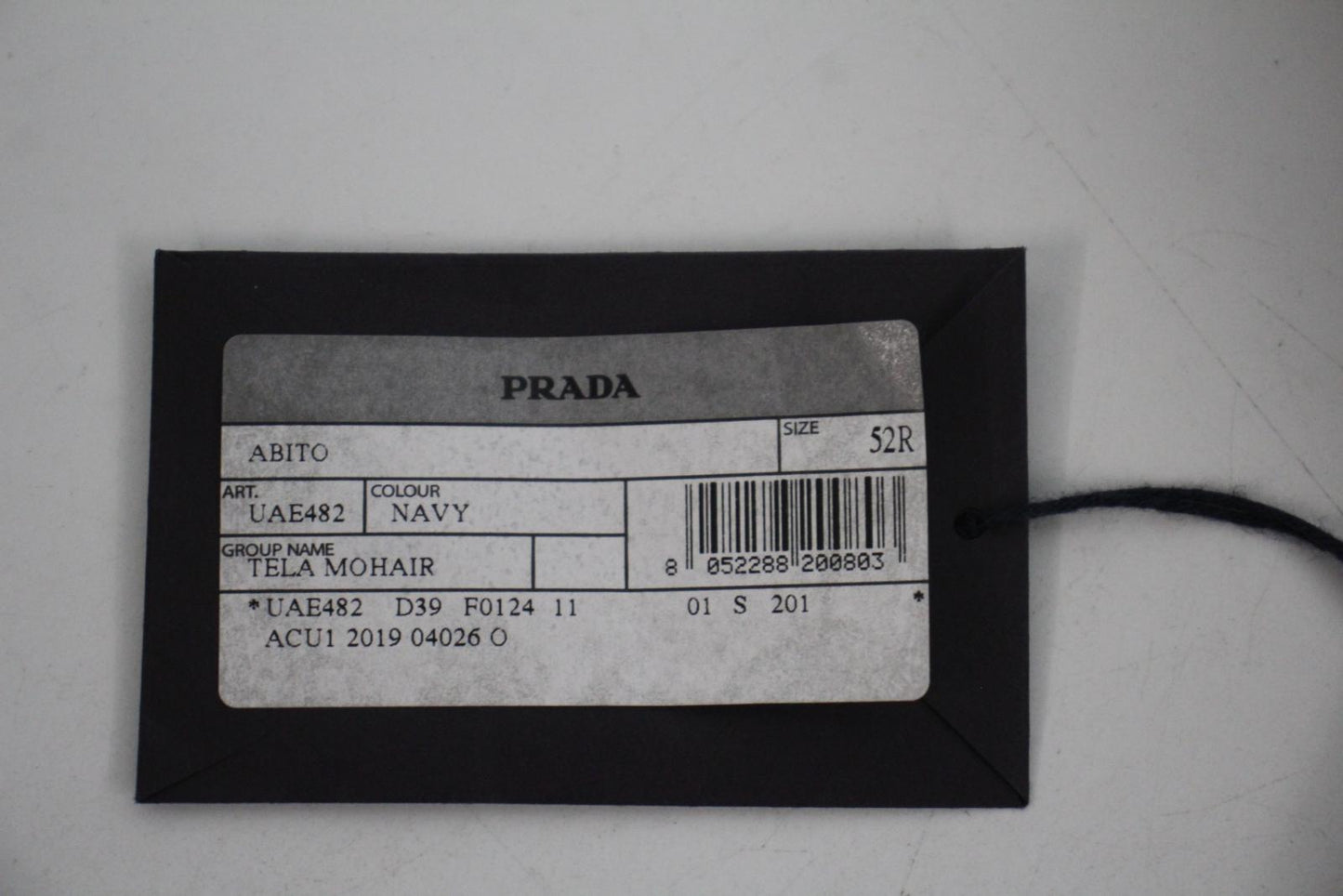 PRADA Men's Navy Blue Wool Mohair Blend Single Breasted Blazer IT52 UK42 NEW