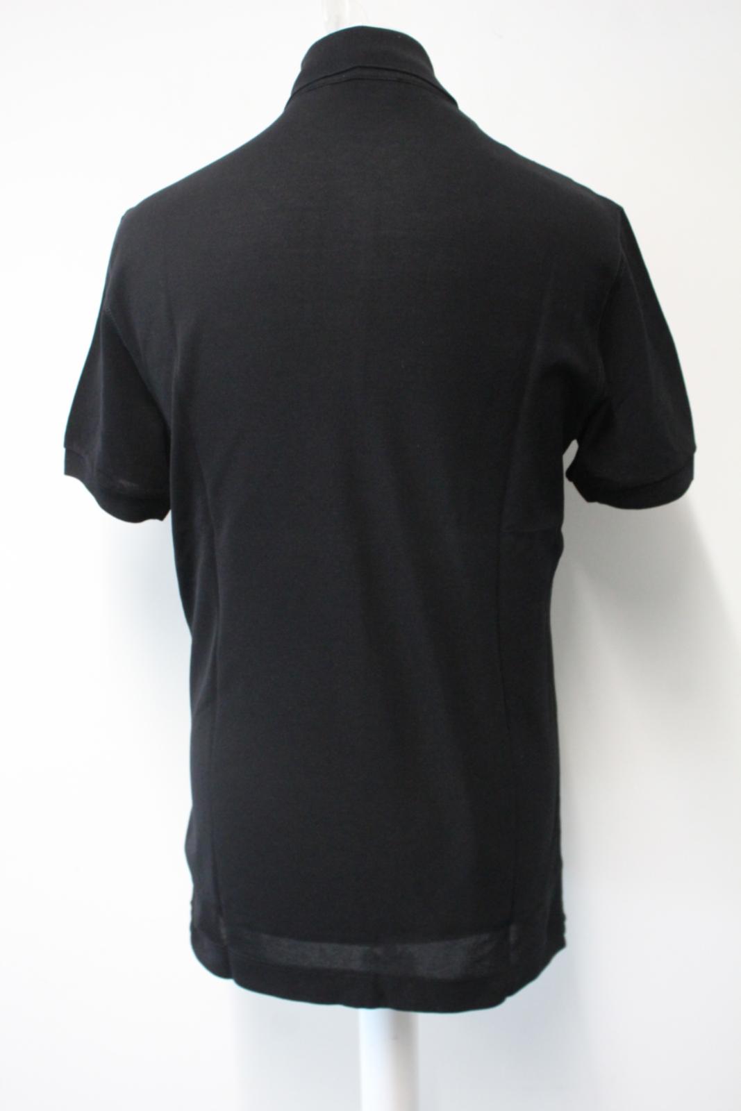 DOLCE & GABBANA Men's Black Cotton Short Sleeve Polo Shirt size IT48 UK S NEW