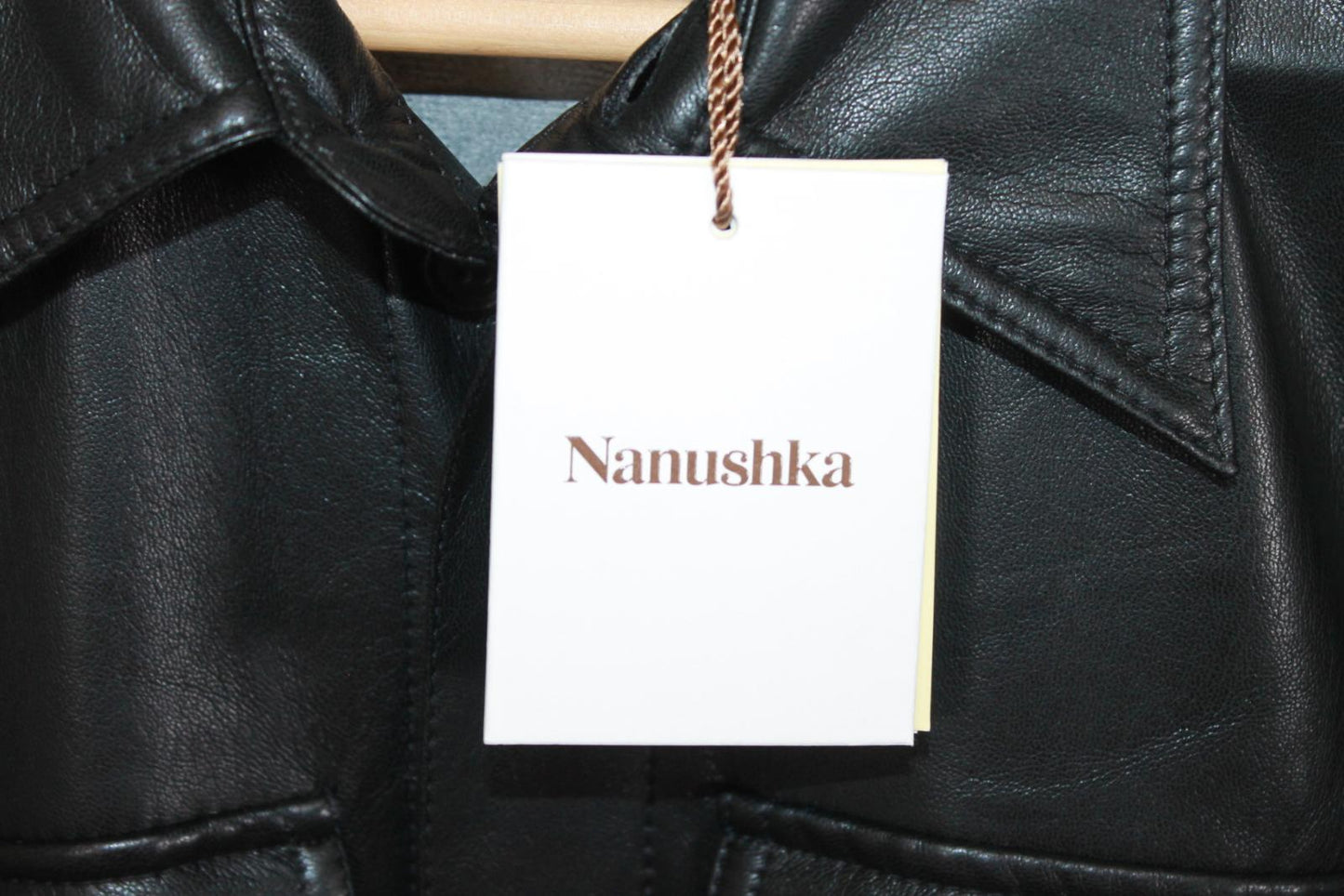 NANUSHKA Ladies Black Vegan Leather Asthon Boilersuit Jumpsuit XS BNWT RRP645