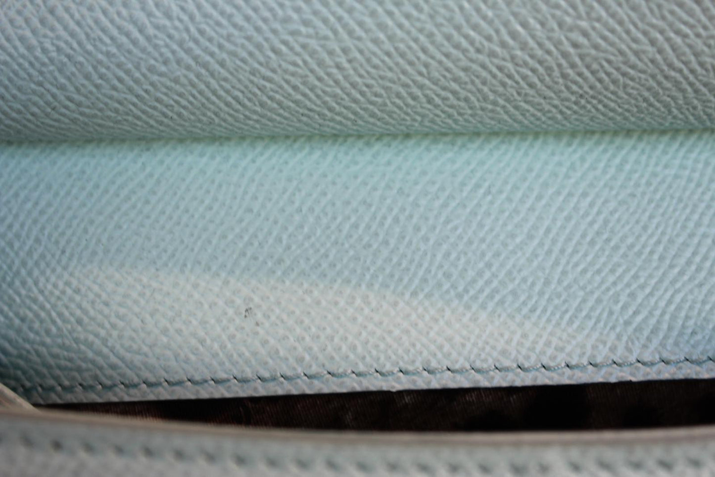DOLCE & GABBANA Ladies Light Blue Grain Leather Magnetic Snap Sicily Bag NEW