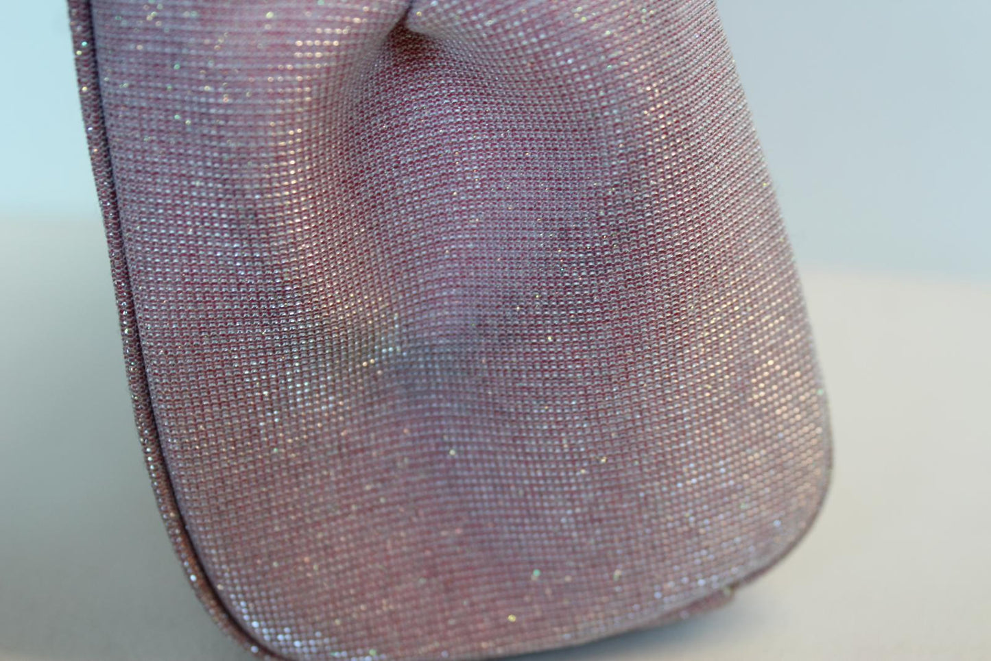 DOLCE & GABBANA Ladies Sicily Metallic Pink Fabric & Leather Tote Bag NEW
