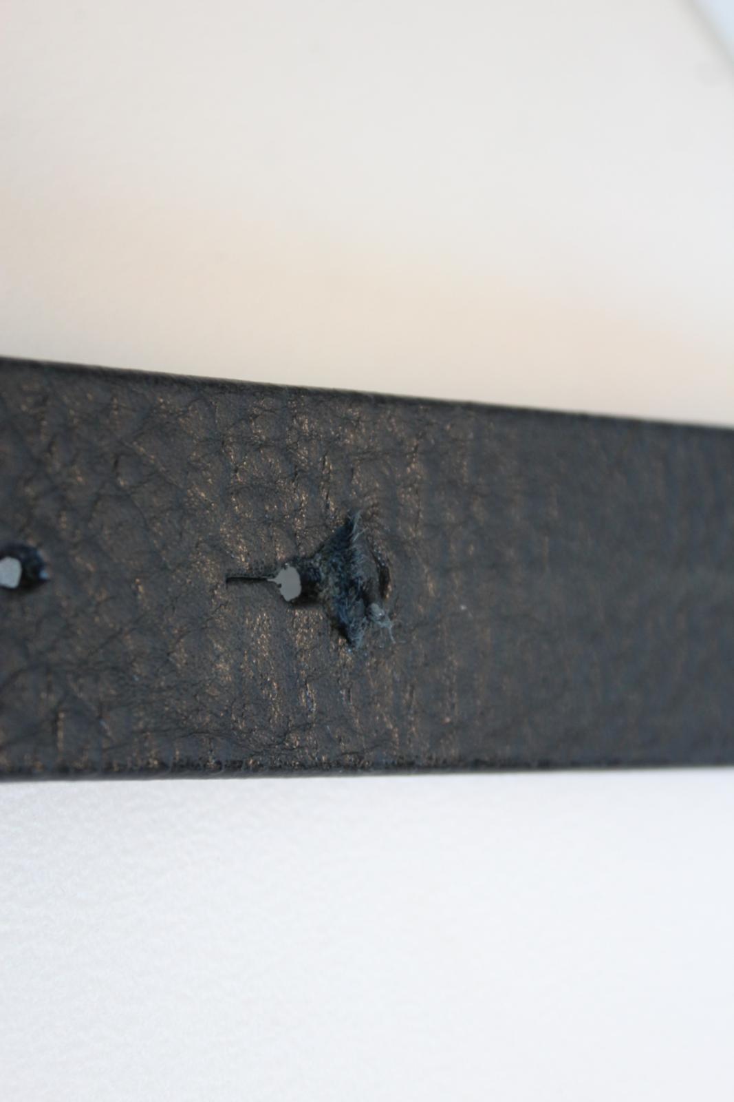 DOLCE & GABBANA Men's BC4247 Black Grain Leather Logo Buckle Belt 85cm 34" NEW