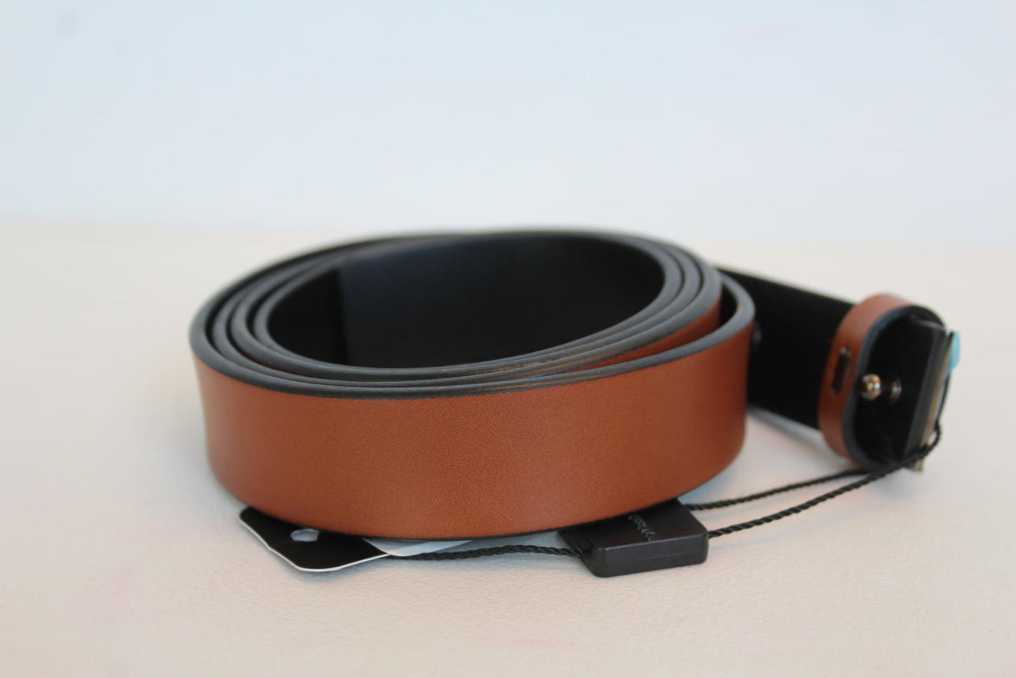 DOLCE & GABBANA Men's BC4591 A0278 Brown Leather Buckle Belt 105cm 42" NEW