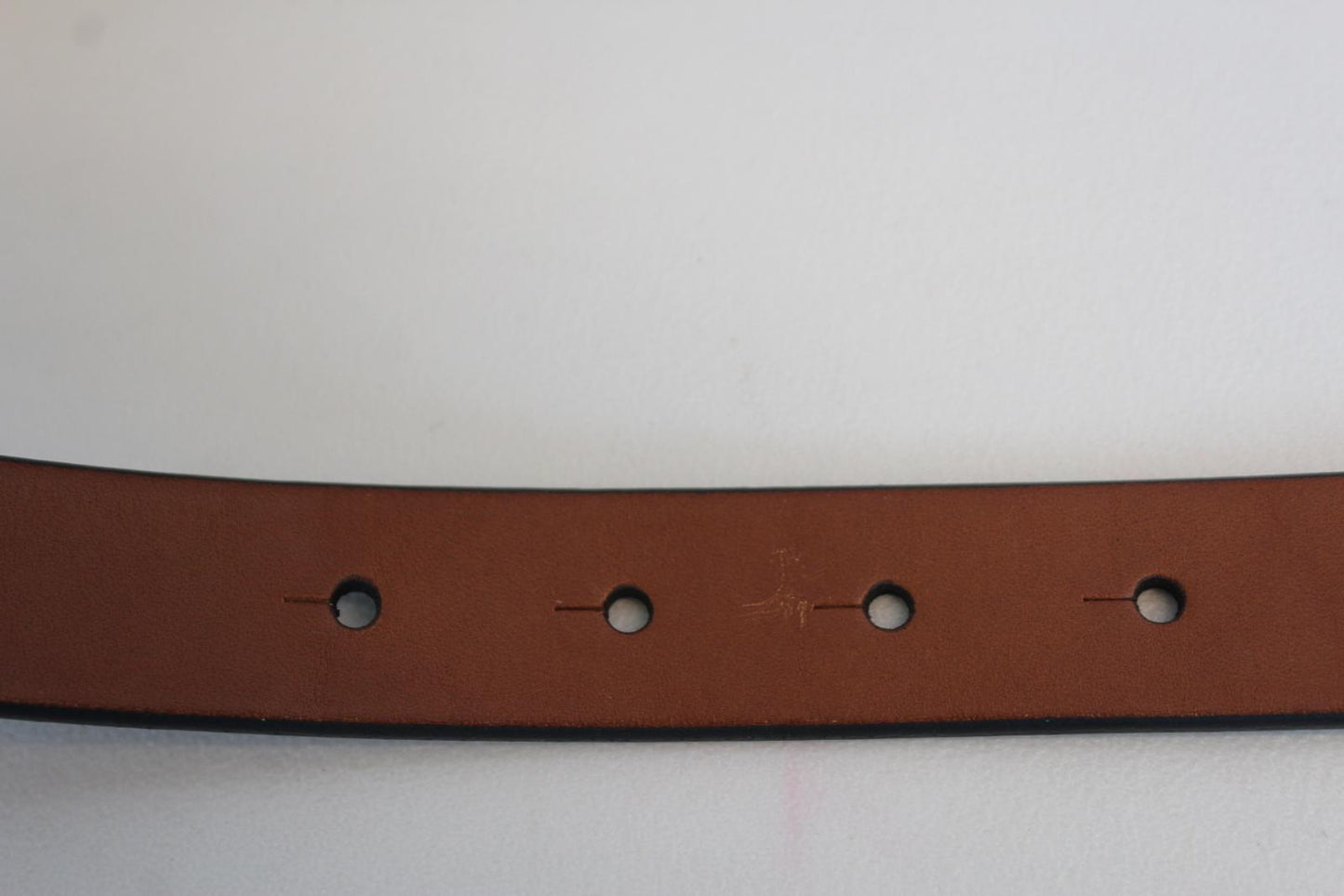 DOLCE & GABBANA Men's BC4591 A0278 Brown Leather Buckle Belt 105cm 42" NEW