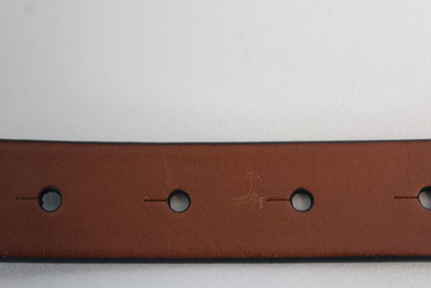 DOLCE & GABBANA Men's BC4591 A0278 Brown Leather Buckle Belt 105cm 42" NEW