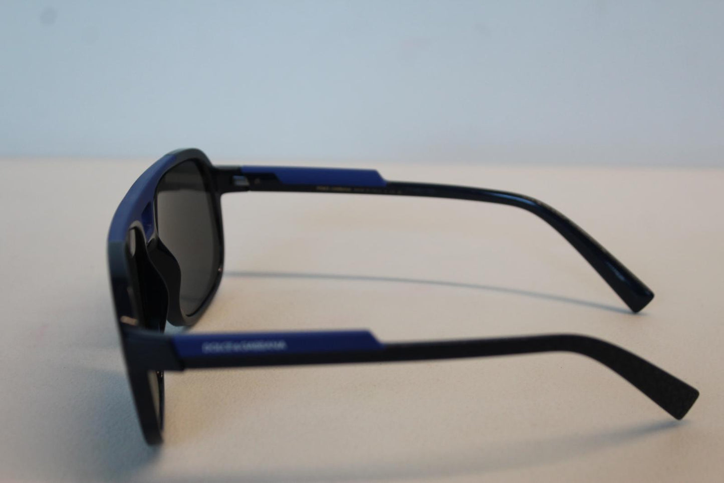 DOLCE & GABBANA Men's 6179 3294/25 Blue Frame Grey Lens Sunglasses 58-16-145 NEW
