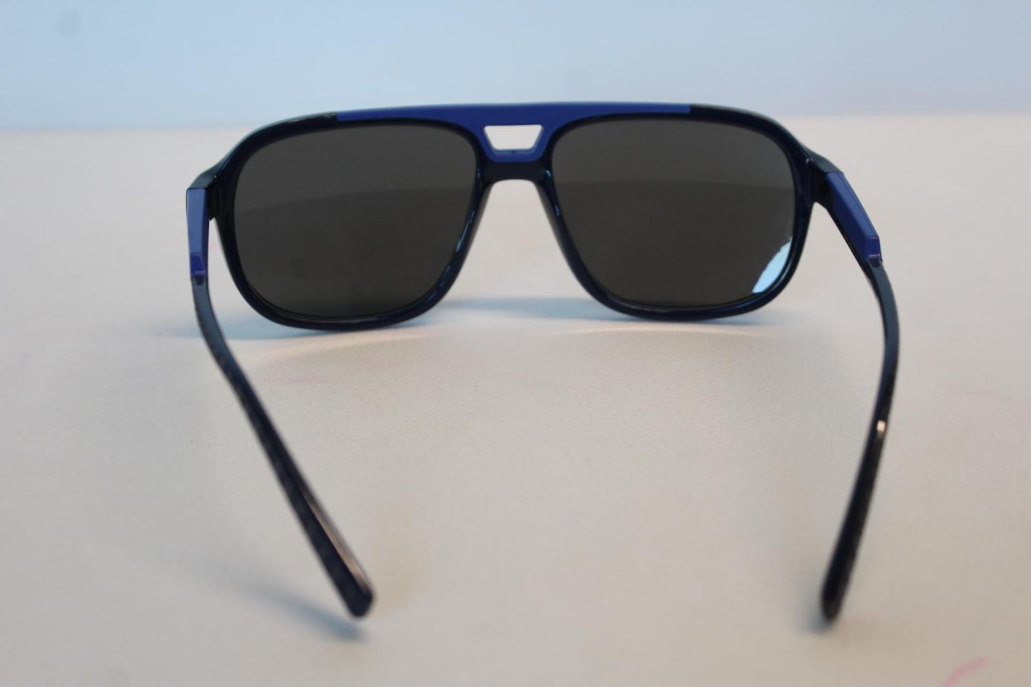 DOLCE & GABBANA Men's 6179 3294/25 Blue Frame Grey Lens Sunglasses 58-16-145 NEW