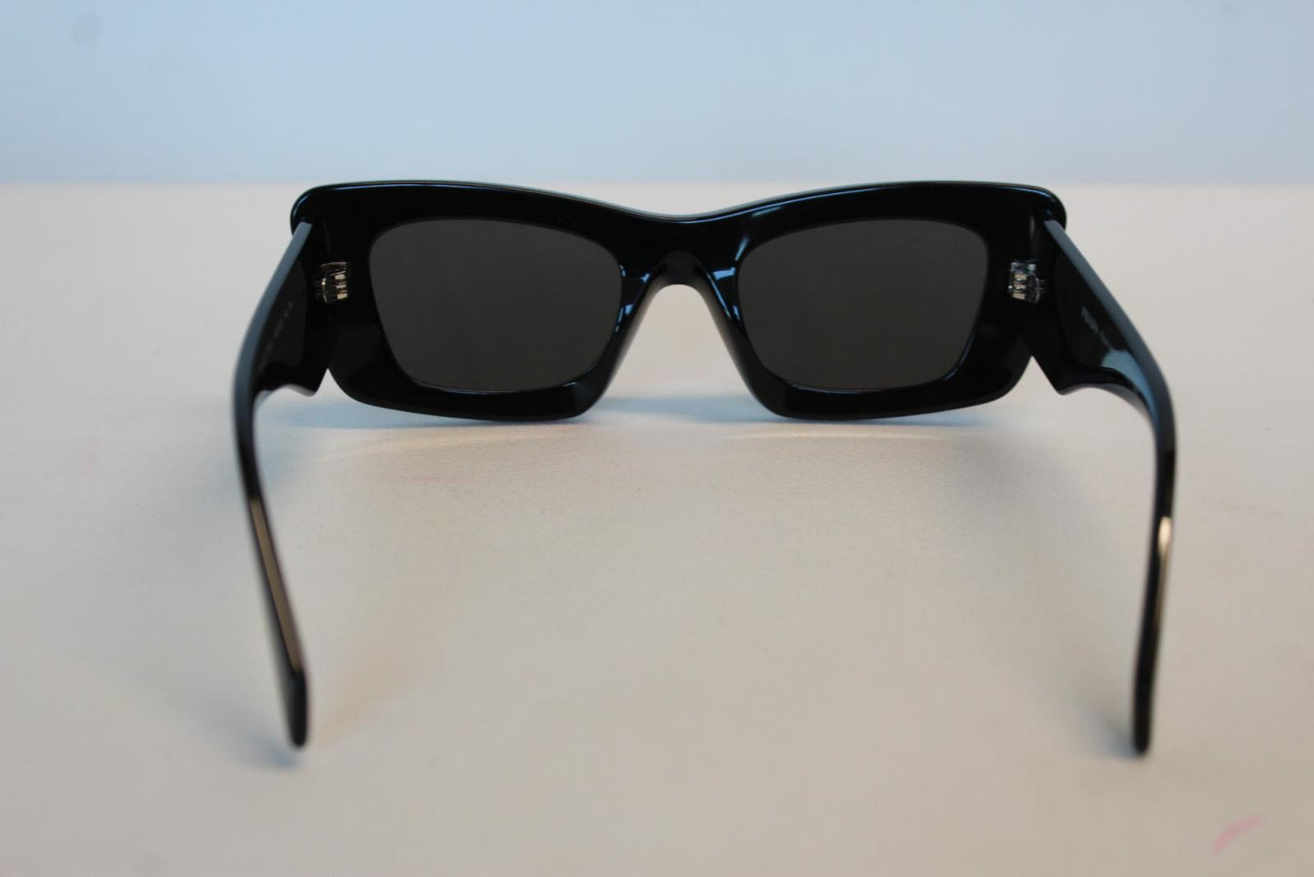 PRADA Ladies SPR 13Z 1AB-5SO Black Full Rim Rectangular Sunglasses 50-21-140 NEW