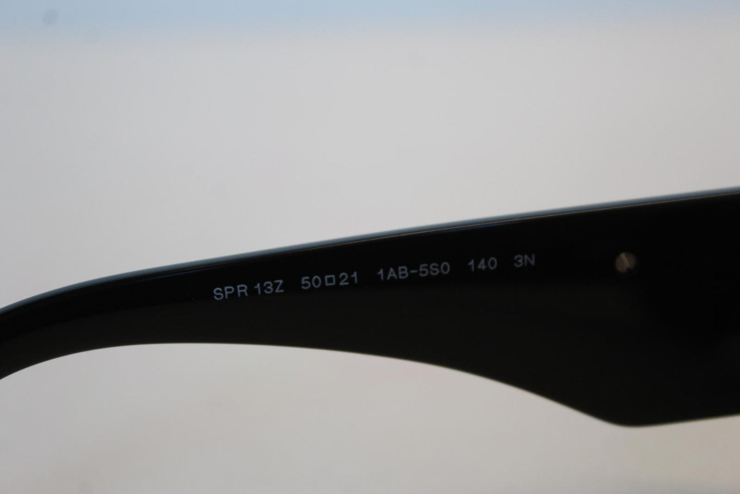PRADA Ladies SPR 13Z 1AB-5SO Black Full Rim Rectangular Sunglasses 50-21-140 NEW