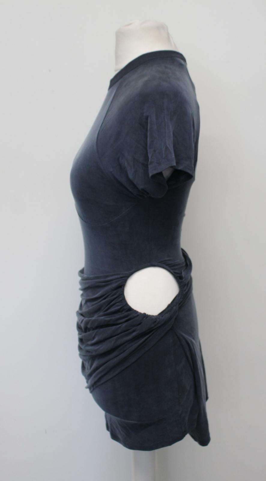 JACQUEMUS Ladies La robe Espelho Court Navy Blue Cut-Out Mini Dress XS NEW