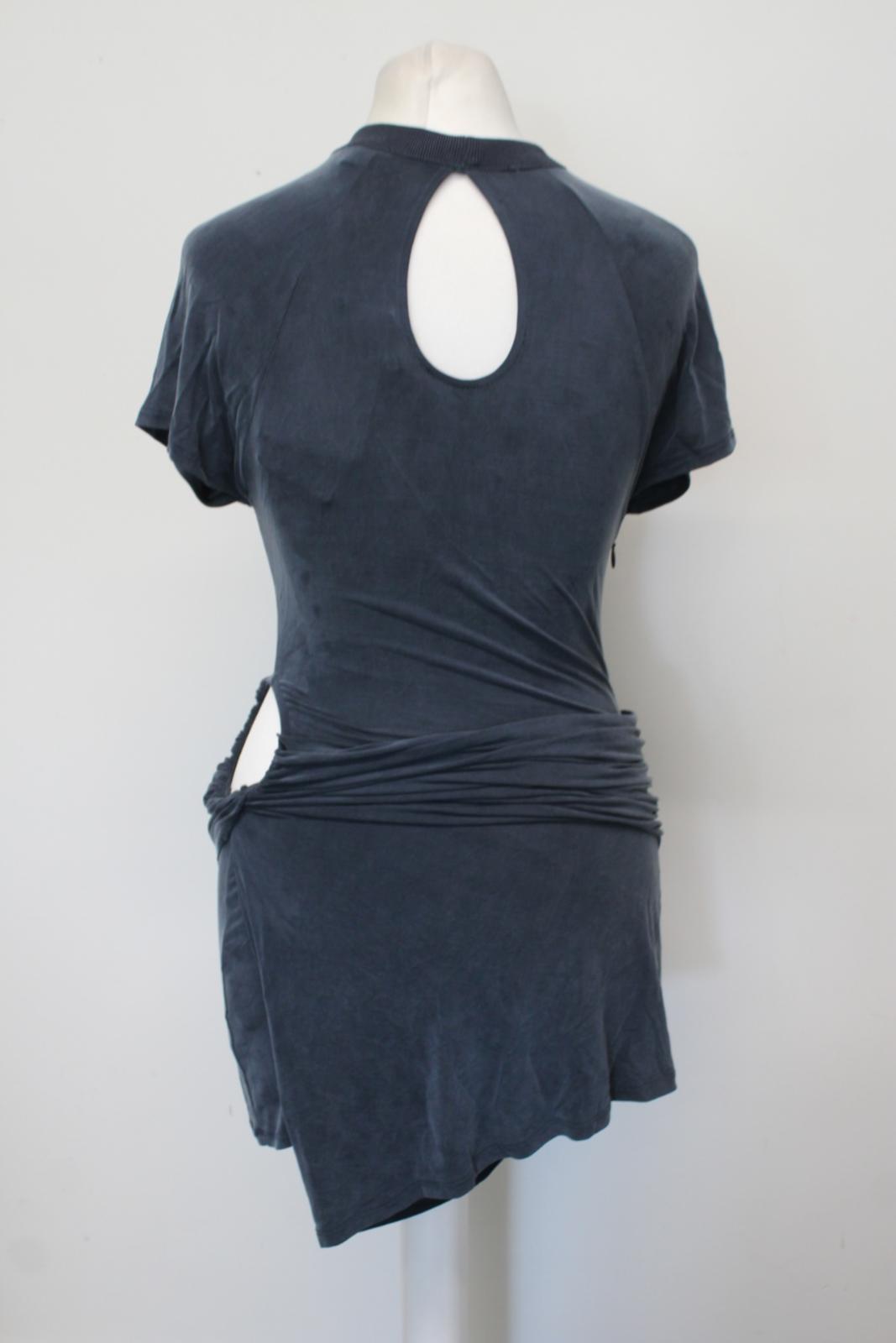 JACQUEMUS Ladies La robe Espelho Court Navy Blue Cut-Out Mini Dress XS NEW