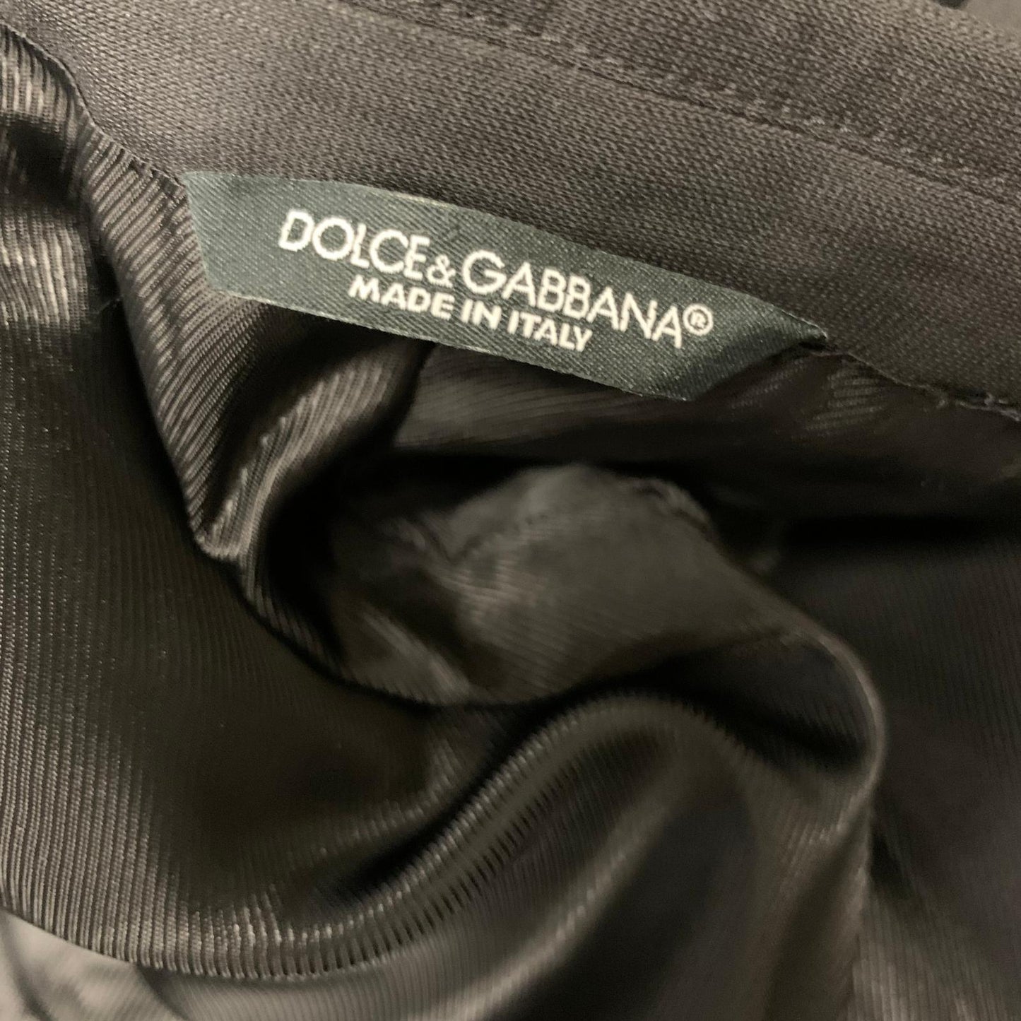 DOLCE & GABBANA Black Men's 3 Piece Martini Tailored 3 Piece Suit 52/ UK 42 NEW