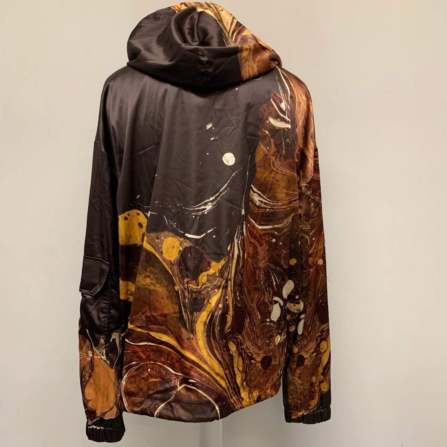 DOLCE & GABBANA Brown Pullover Mens Long Sleeve Hooded Anorak Style Jacket M NEW