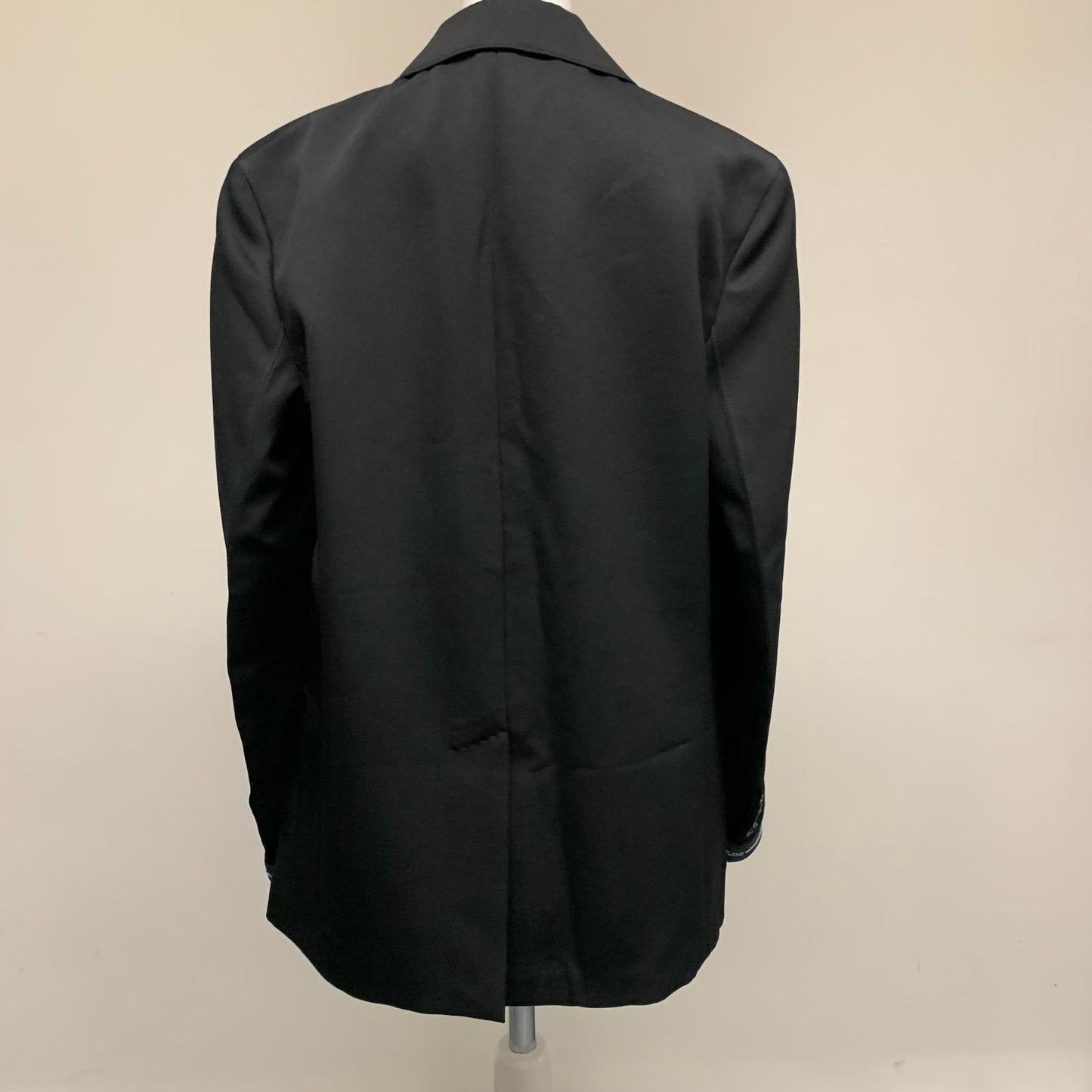 PRADA Black Ladies Long Sleeve Collared Basic Jacket Jacket Size UK 8 NEW