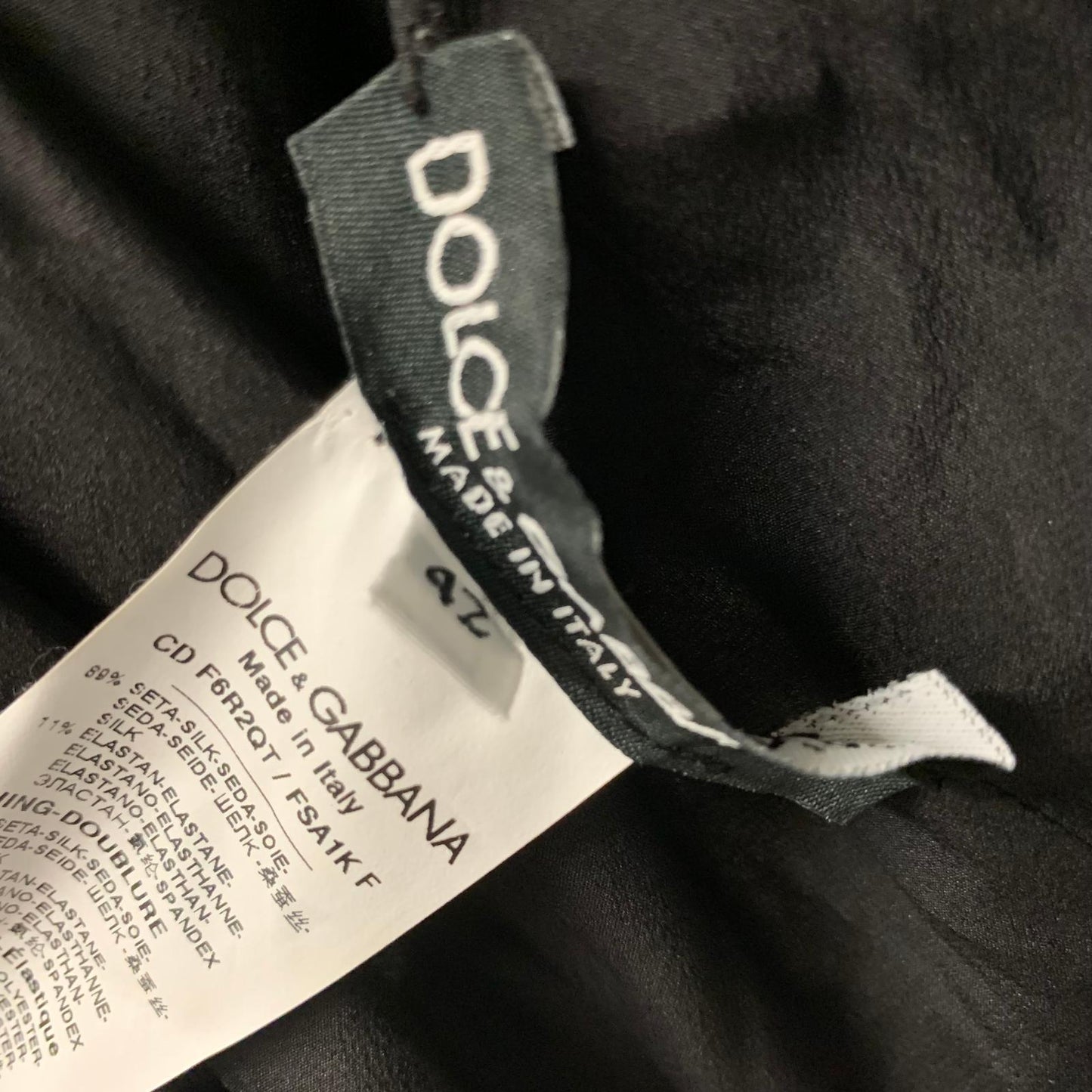 DOLCE & GABBANA Black Polka Dot Ladies Sleeveless A-Line Dress Size UK 14 NEW
