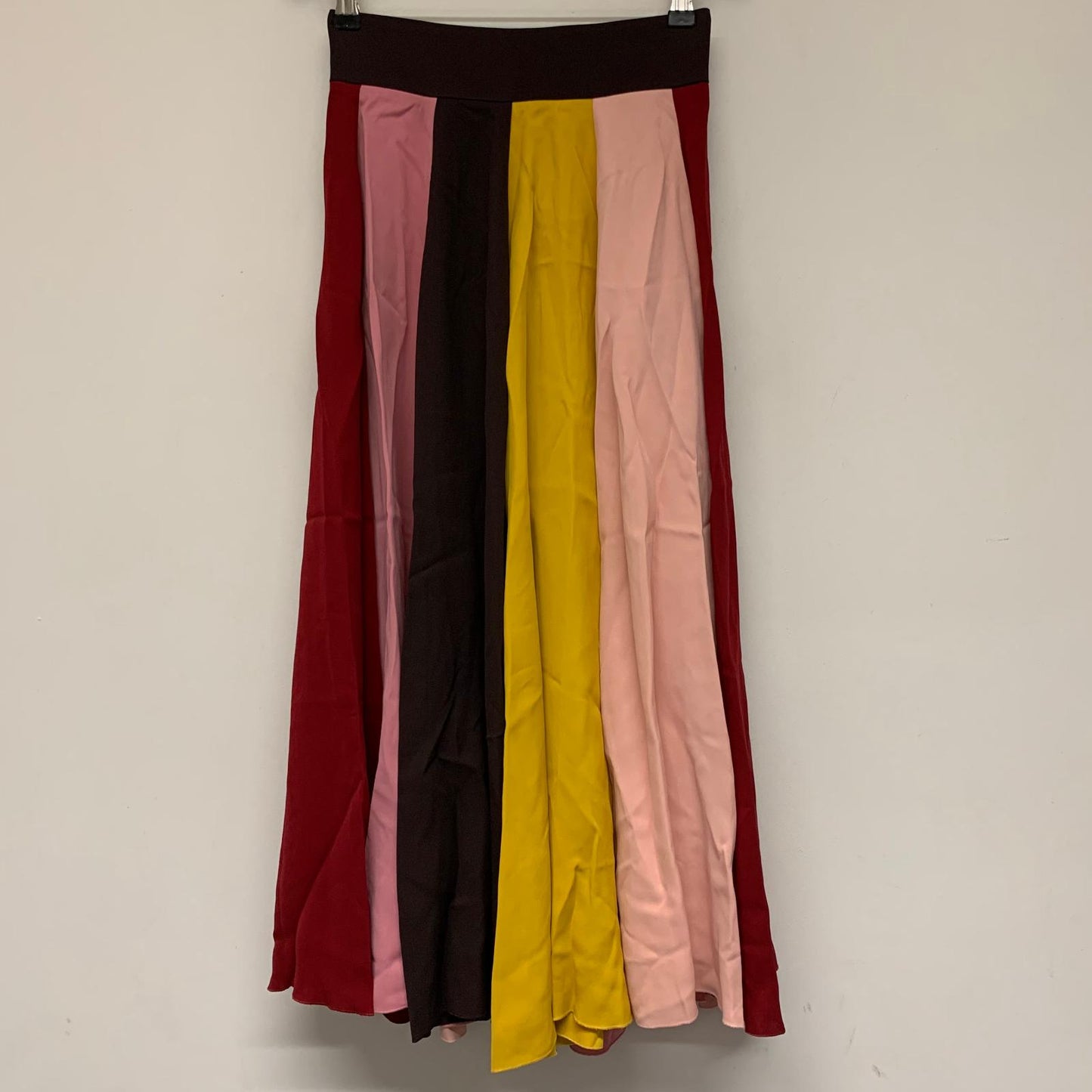 DOLCE & GABBANA Pink Brown Block Colour Stripe Ladies A-Line Skirt UK 6 NEW