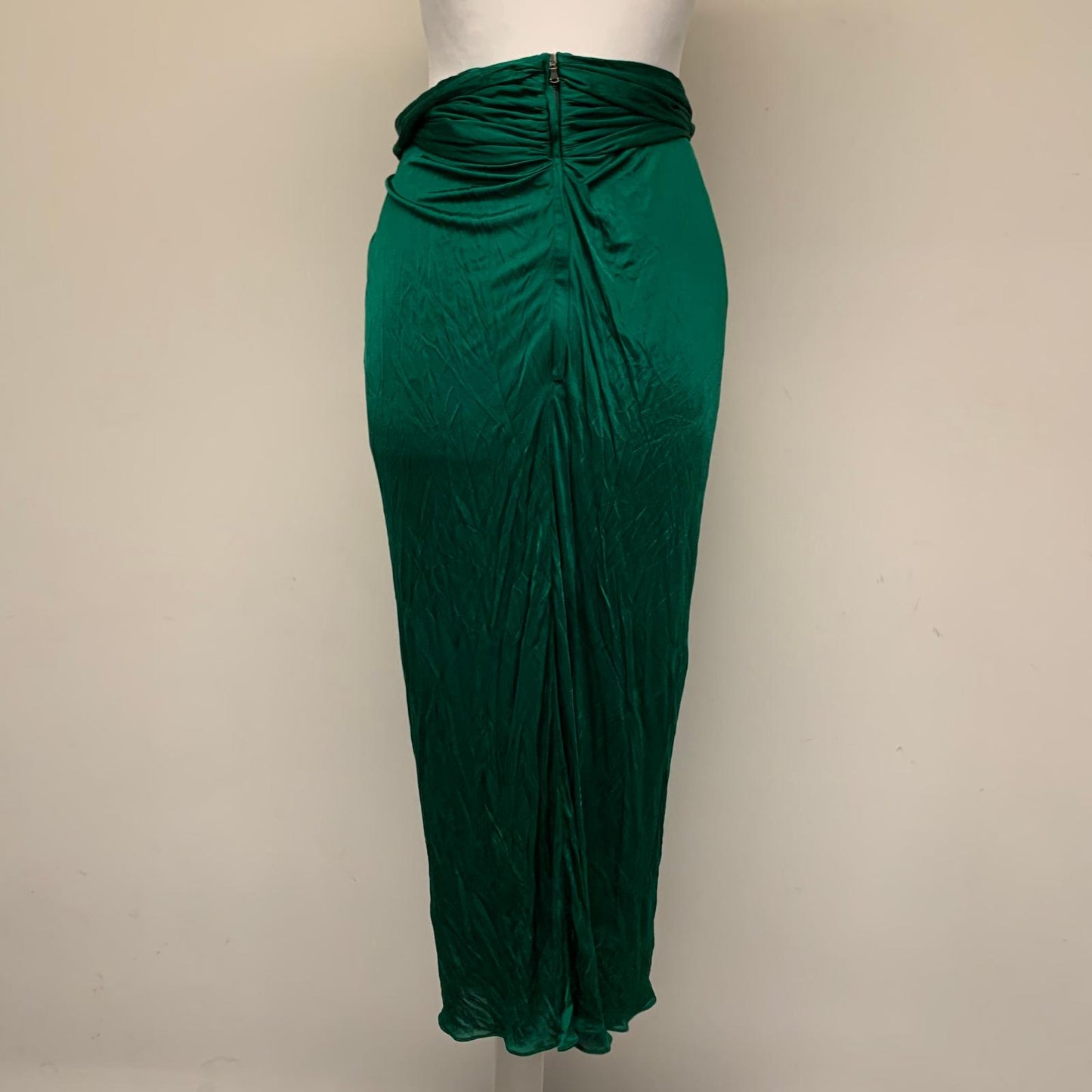 DOLCE & GABBANA Green Emerald Ladies Boho Peasant Skirt Size UK 10 NEW
